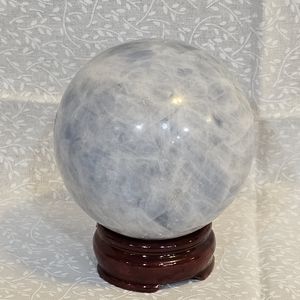 Blue Calcite Crystal Sphere